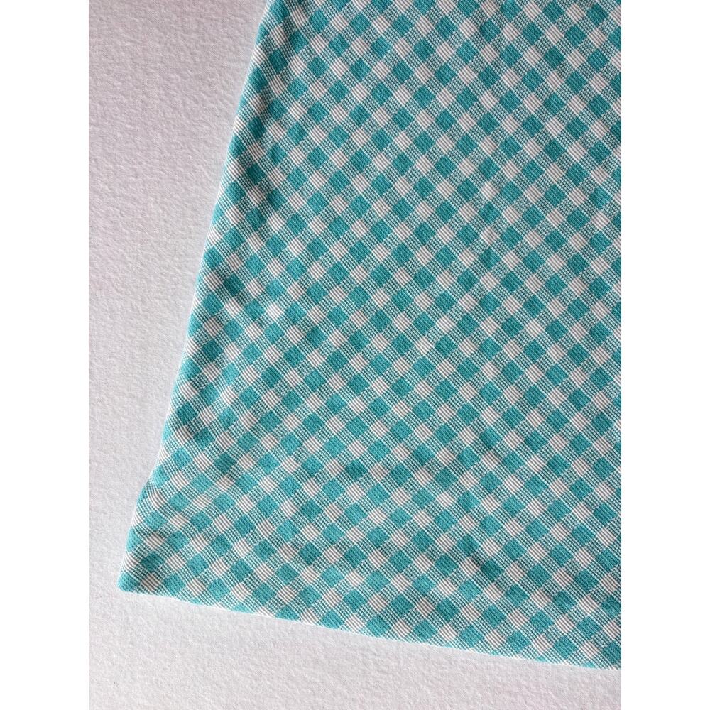 New Ann Taylor Aqua Pop Gingham Sleeveless Flare Dress Size 6 Petite - Picture 8 of 10